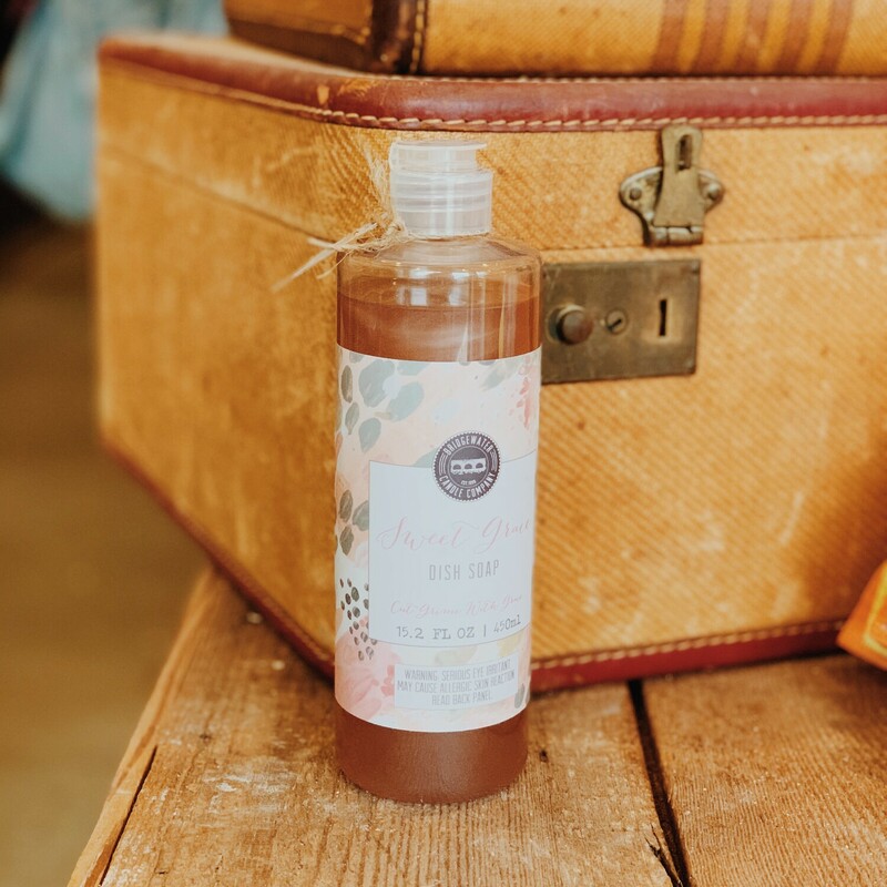 This is the Bridgewater dishsoap in the scent Sweet Grace! It is a 15.2 Fl Oz bottle.