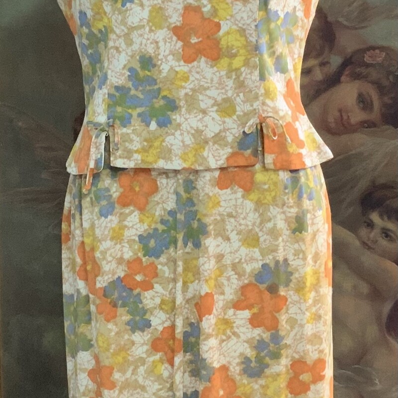 2 Pc 1960s Day Dress
