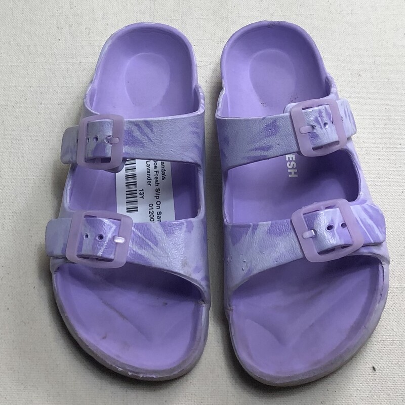 Joe Fresh Slip On Sandals, Lavander, Size: 13Y