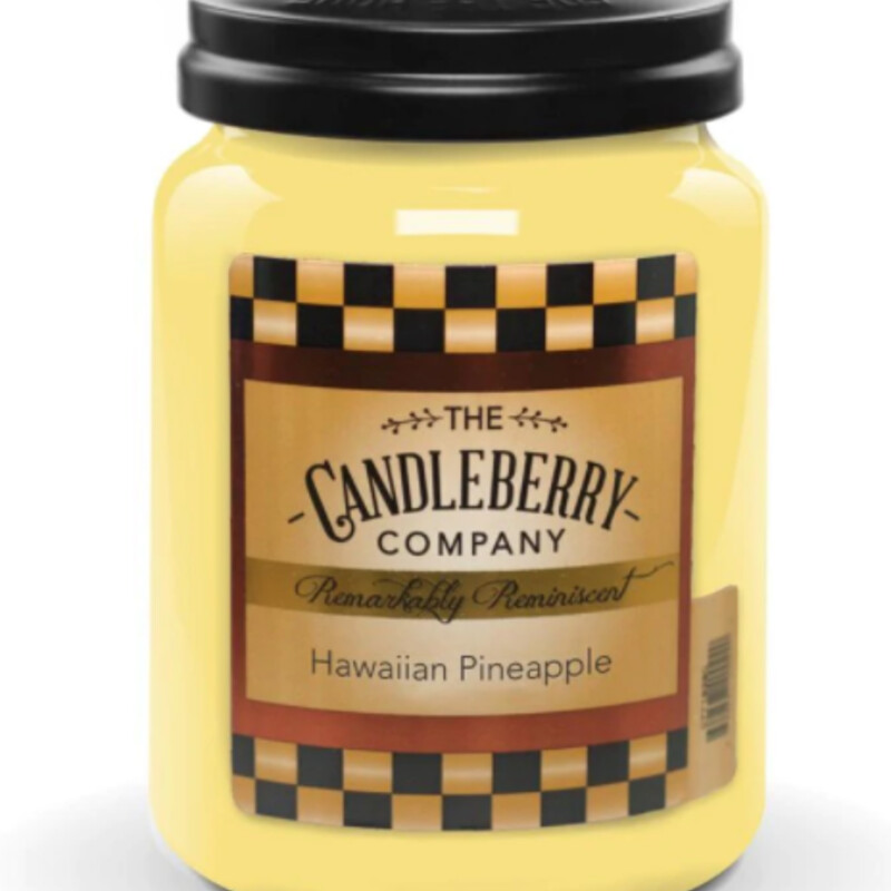 Hawaiian Pineapple Candle
Yellow Size: 26oz/120hr
Candleberry