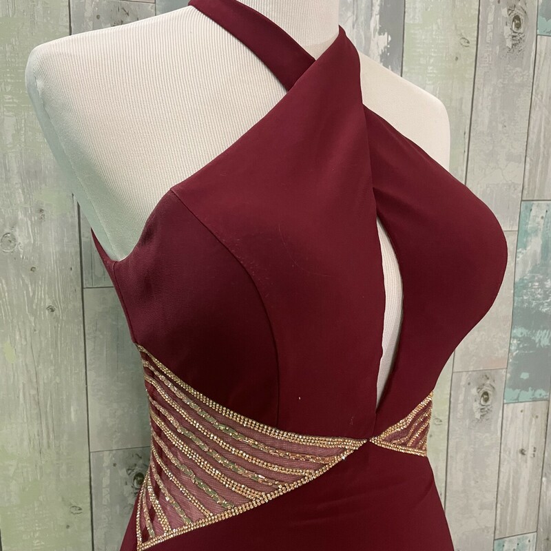 Madison James Mesh Middlle<br />
Wine and rose gold<br />
Size: 4