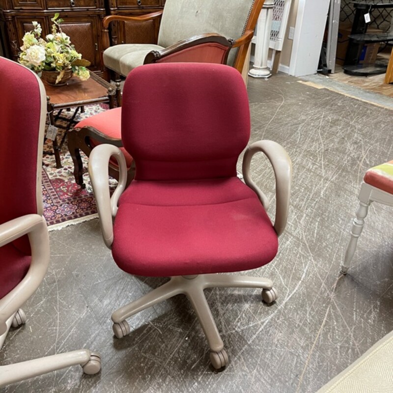 Adjustable Desk Chair, Red