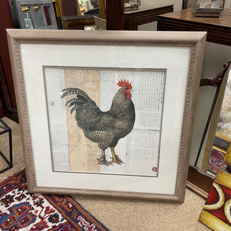 Chicken Print, Size: 29x29