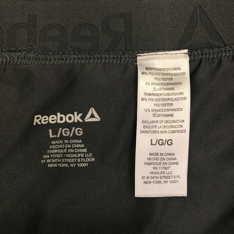 Reebok Athletic Shorts with liner,  women's running shorts combine stretchy, outer shorts with fitted, sweat-wicking inner shorts.Gray, Size: Large<br />
5.4 oz