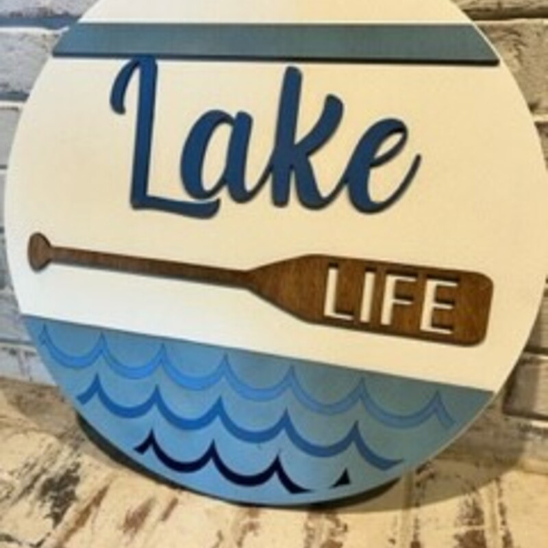 laser cut hand painted door round