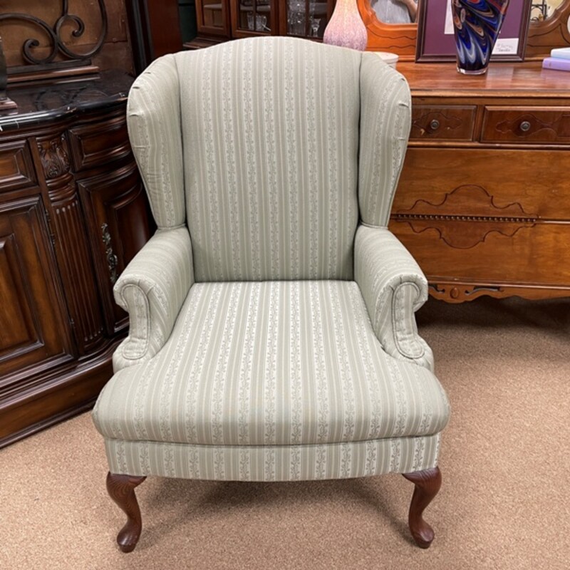 Green Wingback Chair, Size: 30x26