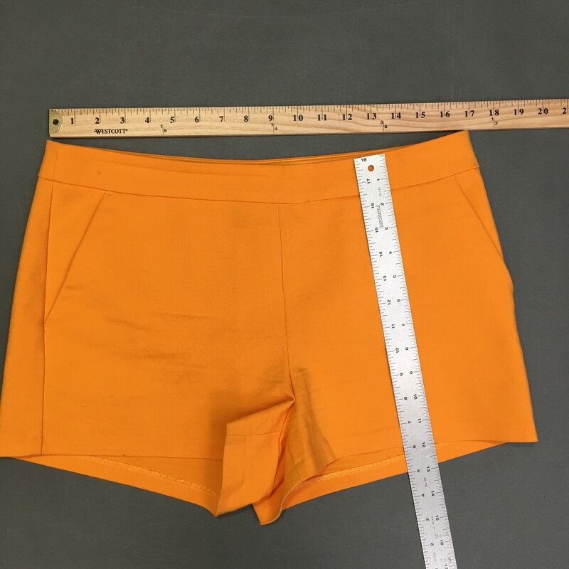 Express Shorts Orange, Side zipper Size: 10