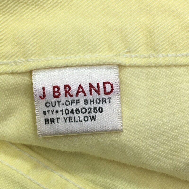 J Brand Denim Shorts, Yellow, Size: 30 cutoffs