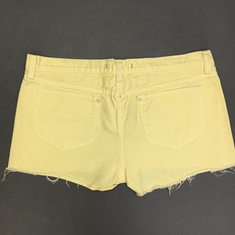 J Brand Denim Shorts, Yellow, Size: 30 cutoffs