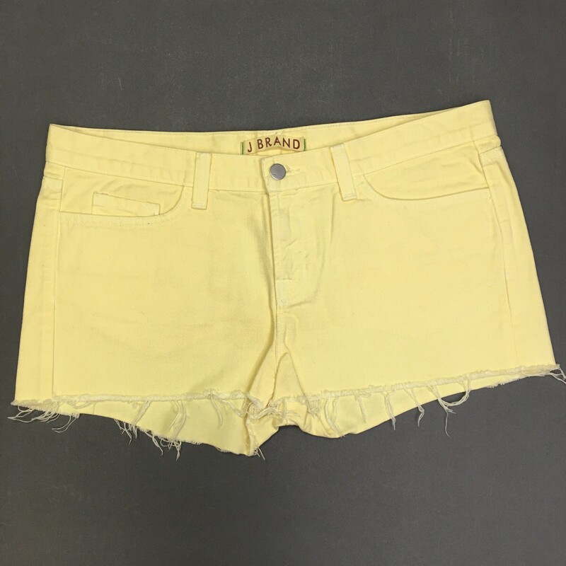 J Brand Denim Shorts, Yellow, Size: 30 cutoffs