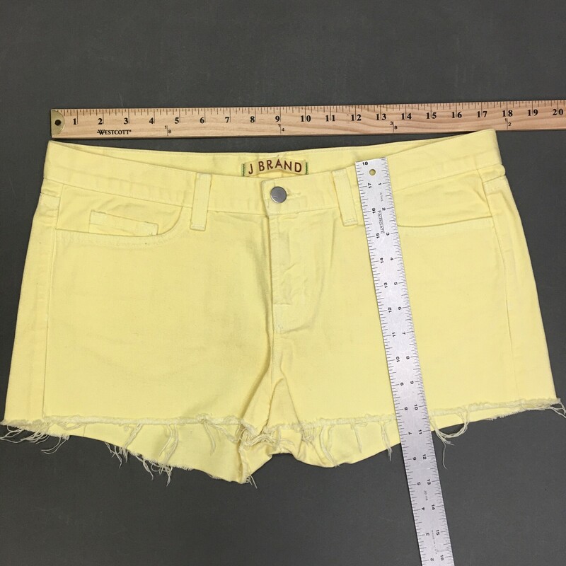 J Brand Denim Shorts, Yellow, Size: 30 cutoffs