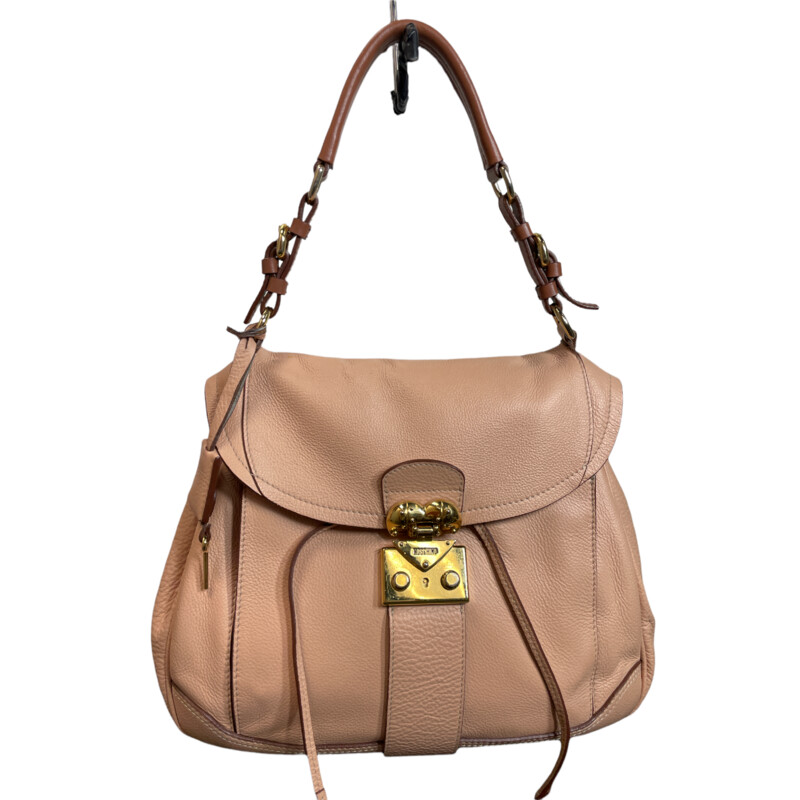 Moschino Hidden Lock Leather Shoulder bag, $269.99