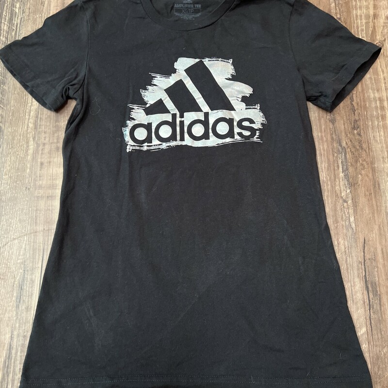 Adidas Silver Logo, Black, Size: Adult Xs