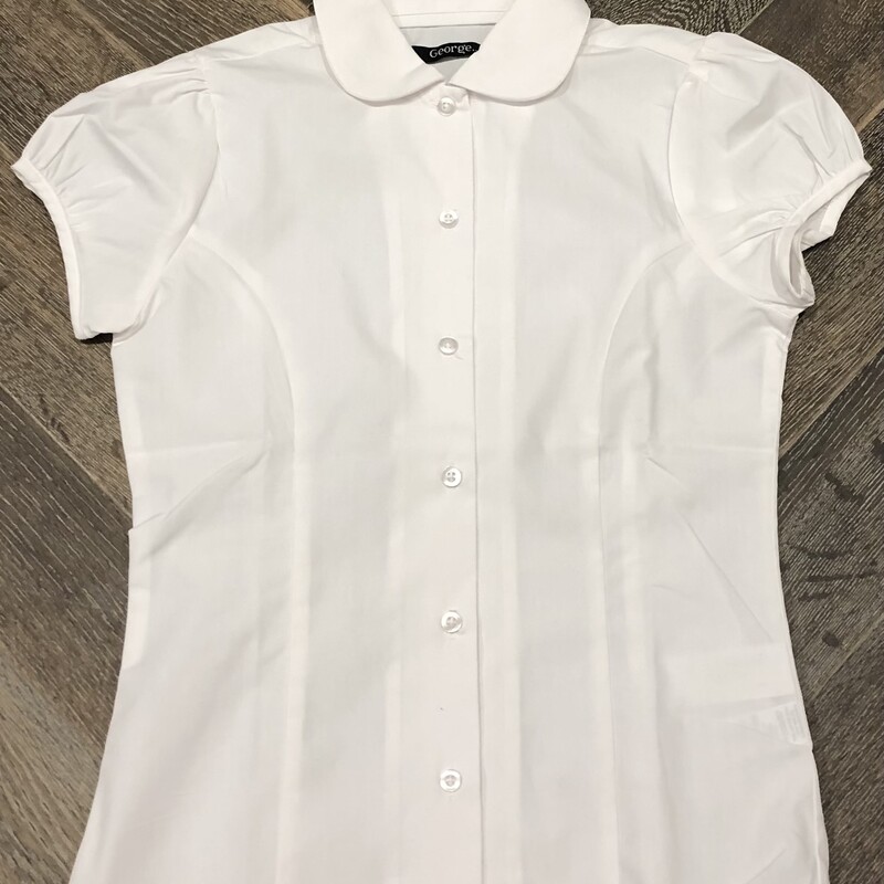 George Shirt, White, Size: 8-9Y