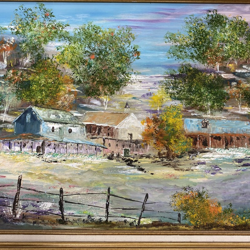 Robb-Farm Scene-Oil Paint