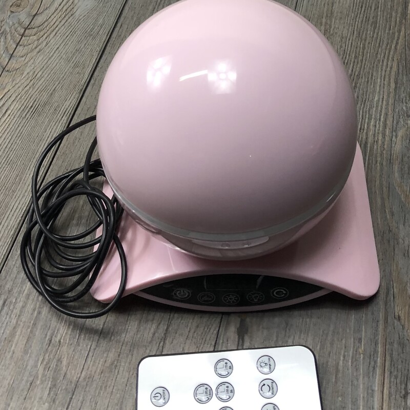 Star Night Light Projector, Pink<br />
USB Cord & Remote Control<br />
Changes Colour