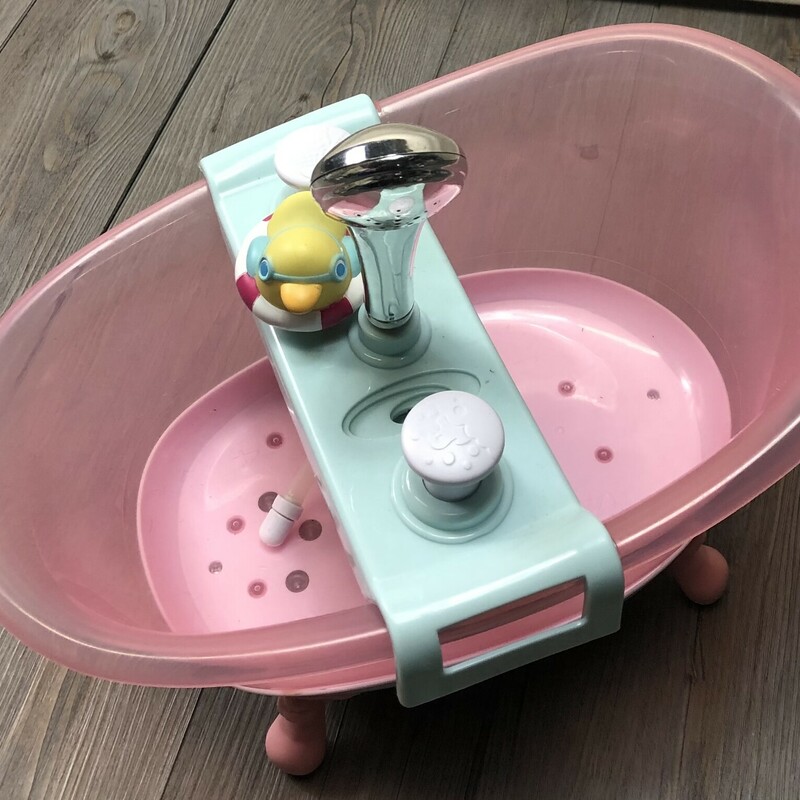 Baby Born Bath Tub, Pink, Size: Used