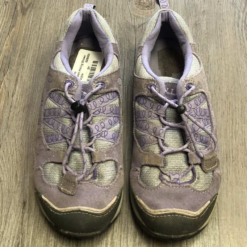 Llbean Hiking Shoes, Purple, Size: 2Y