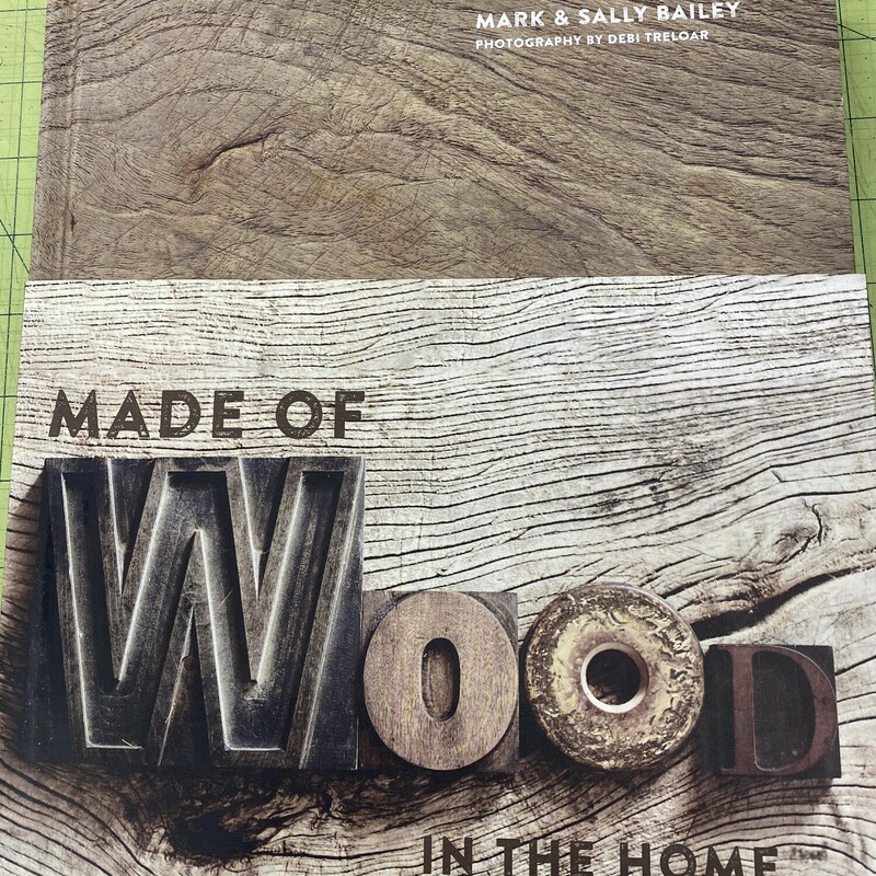 Made Of Wood Decor Book, Beige, Size: 9x10 Inch