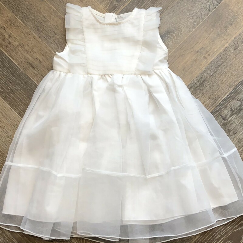Trish Scully Dress, White, Size: 5Y