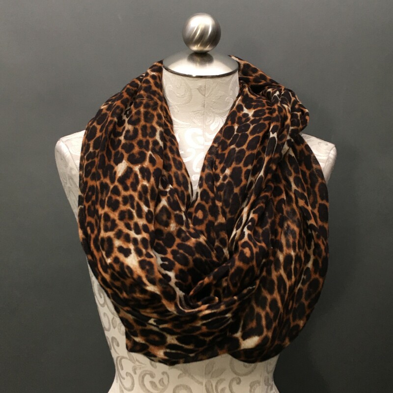 Infinity Scarf Leopard, Pattern, Size: Scarves
