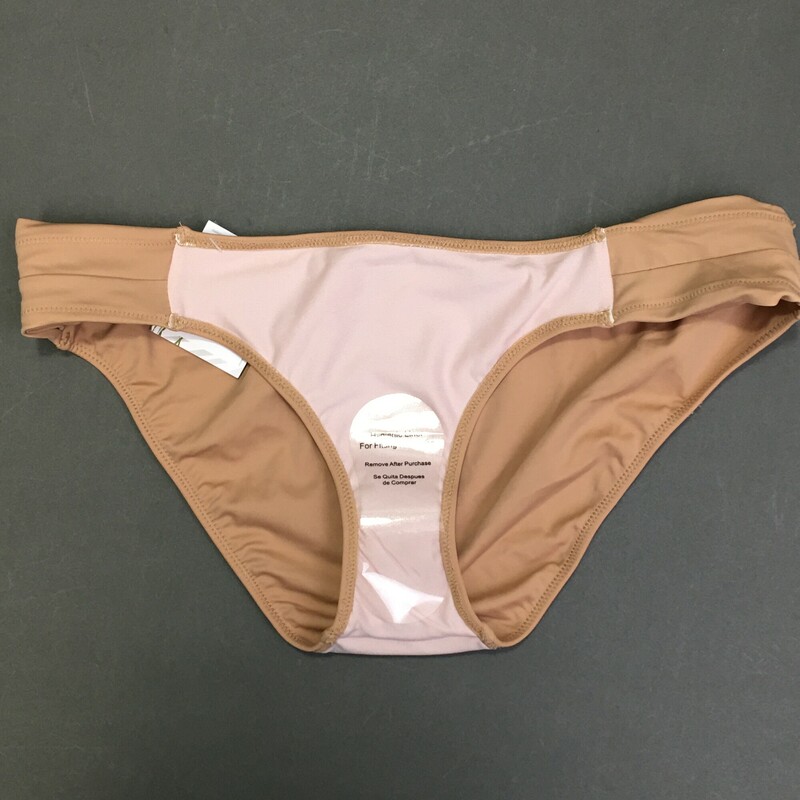 Smart Sexy Bikini Brief, Beige, Size: M. Fully lined new with tags and panty liner. 82% nylon, 18% spandex. Hand wash cold, no bleach, line dry shade. Made in Bangledesh.<br />
2.0 oz