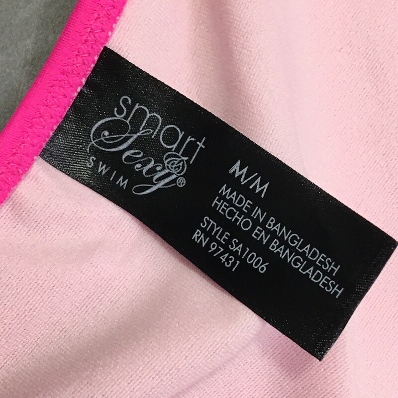 Smart Sexy Bikini Brief, Pink, Size: M Fully lined 82% nylon, 18% spandex. Hand wash cold, no bleach, line dry shade. Made in Bangledesh.
2.0 oz