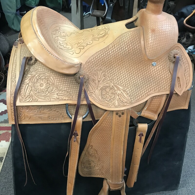 SMM Saddle Co, Tan, Size: 16