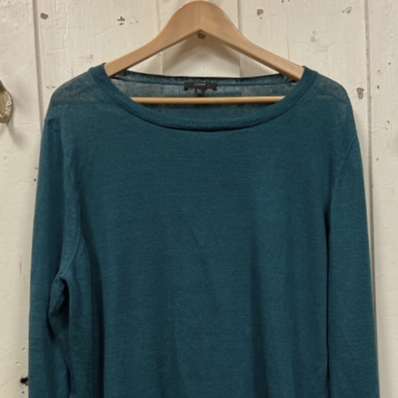 Green 100% Linen Sweater