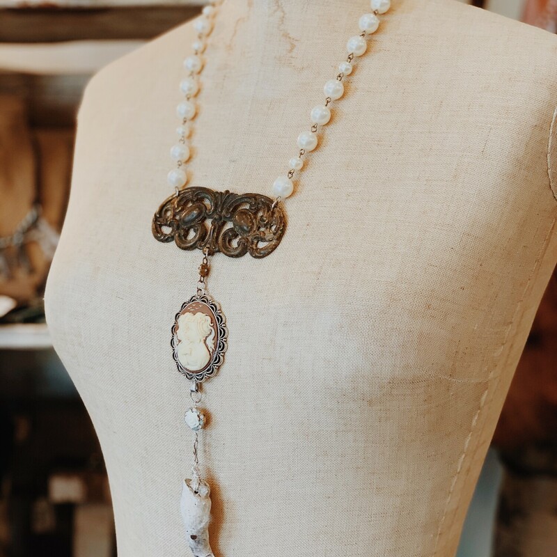This beautiful necklace was handmade by Kelli Hawk Designs!