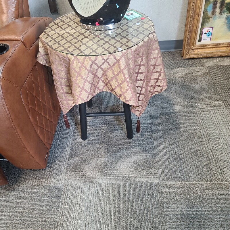 Round Glass Top End Table
Call store for details