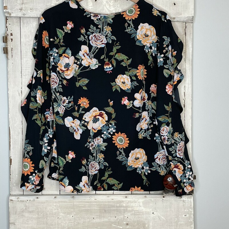 Top Ava And Vivi, Floral, Size: Xlarge