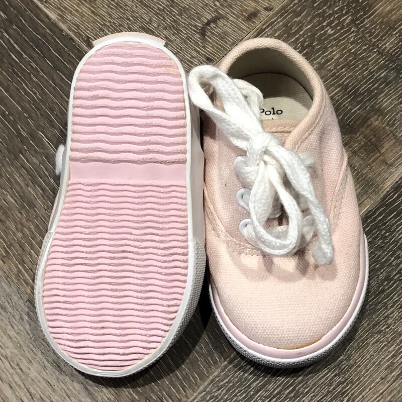 Polo Lace Up Shoes, Peach, Size: 6-9Month<br />
Original Size US 2