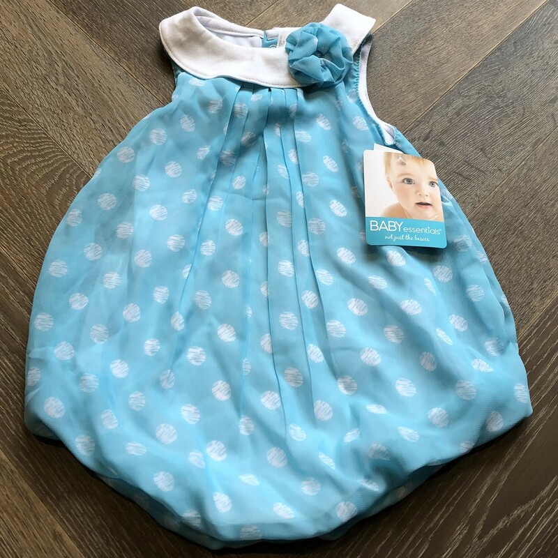 Baby Essential Dress, Blue, Size: 18M
New