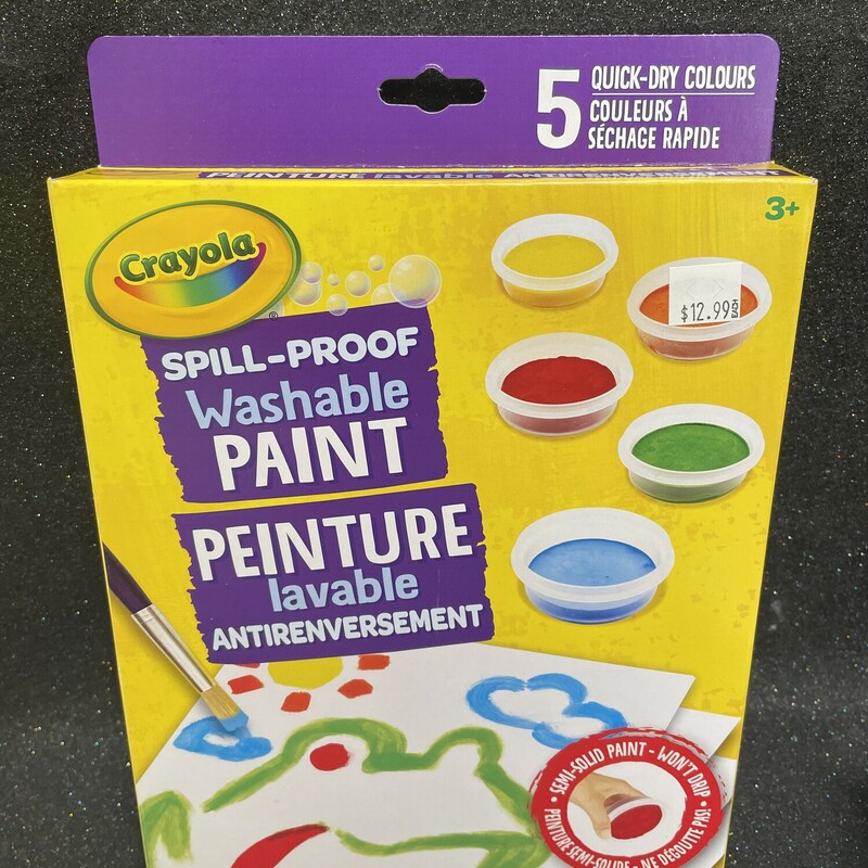 Spill Proof Washable Pain, 3+, Size: Paint