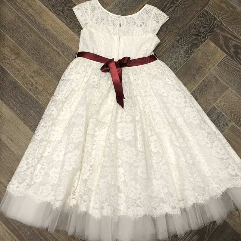 Davids Dress, Cream, Size: 7Y
