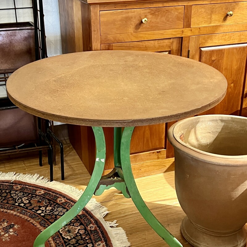 Industrial syle metal bistro table
Size: 30\" D