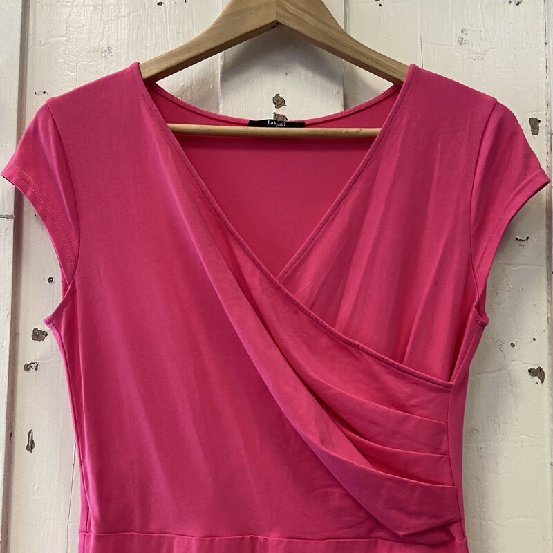 Pink Crsover Strtch Dress