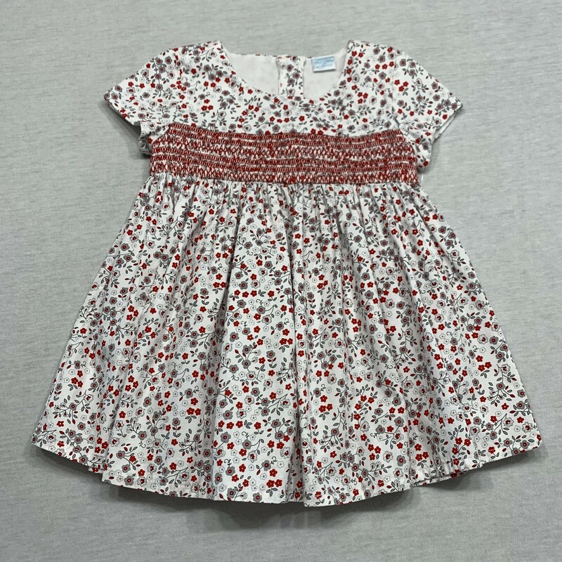 Floral blouse with smocking