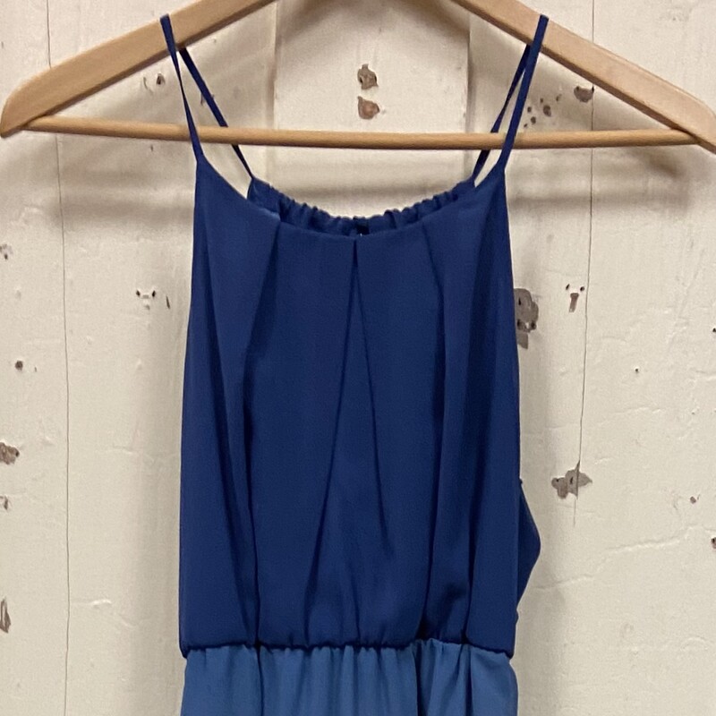 Blu/grn Sheer Spag Dress