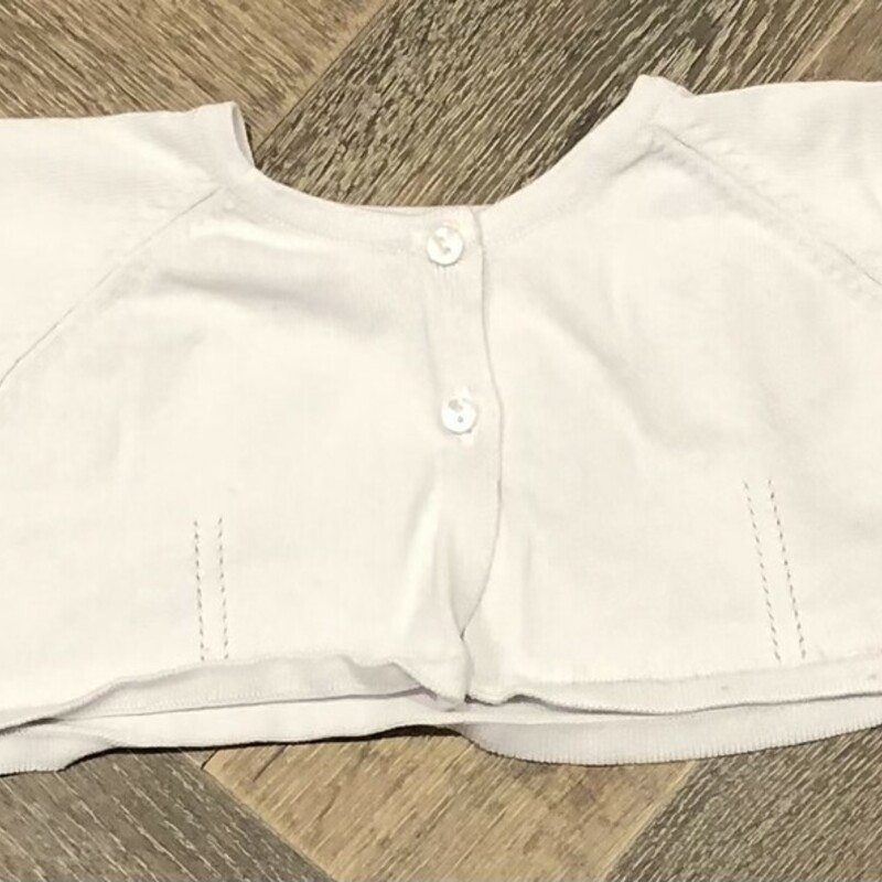 Zara Cardigan, White, Size: 18-24M