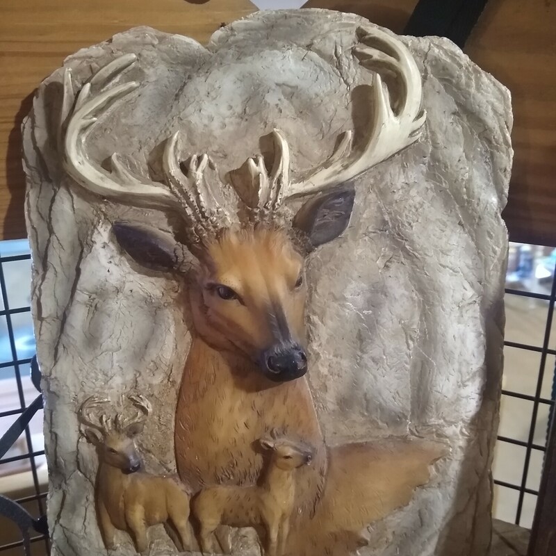 Rustic Deer Plaque

Rustic deer plaque with a slate like finish.

Size: 7.5 in wide  X 9.5 in high
