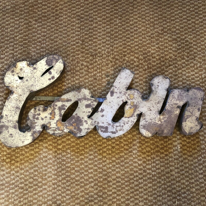 Metal Cabin Sign