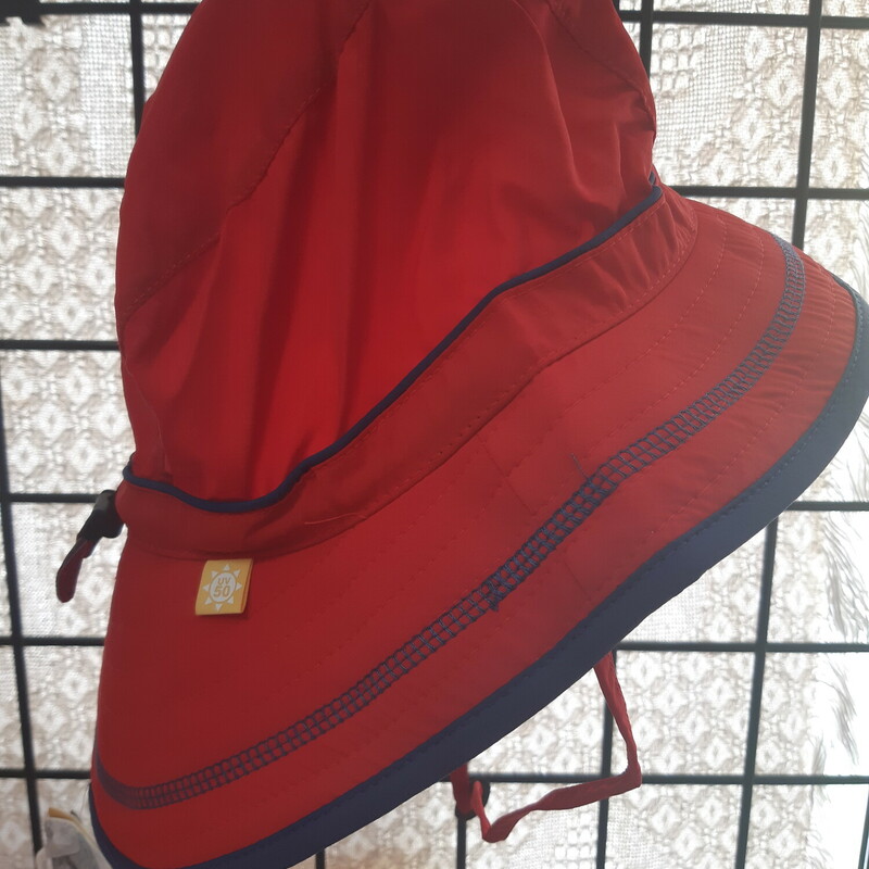 Bucket Hat 5+ Yrs Red, Red, Size: Outerwear