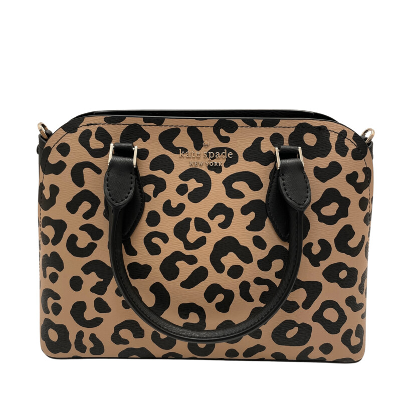 Kate Spade Darcy Leopard Satchel
with Matching Wallet
Retails $429
DETAILS
10.125h x 13.12w x 4.87d
handle drop: 6
strap drop: 19
textured pvc
metal pinmount logo
unlined
interior back slip pocket
drop in top zip closure
imported
style # wkr00610