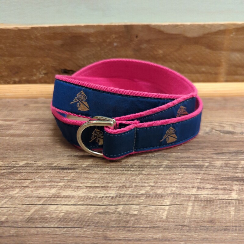YRI Tower Woven Belt, Pink, Size: Youth L