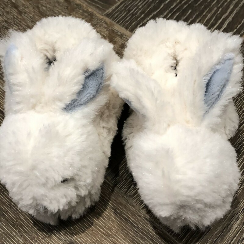Rabbit Baby Shoes, White, Size: Newborn