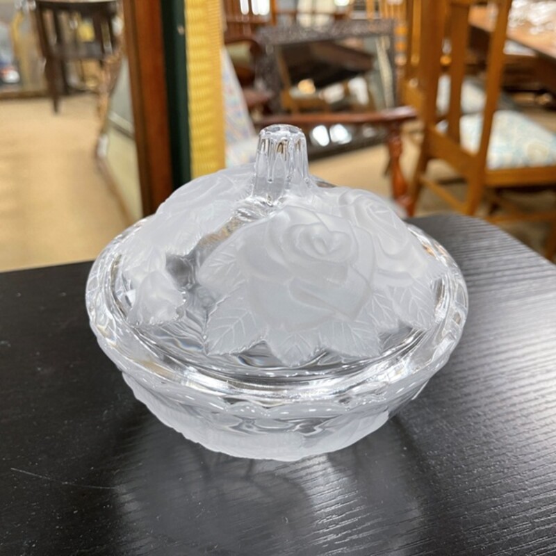 Candy Dish W/Lid, Size: 6 Dia