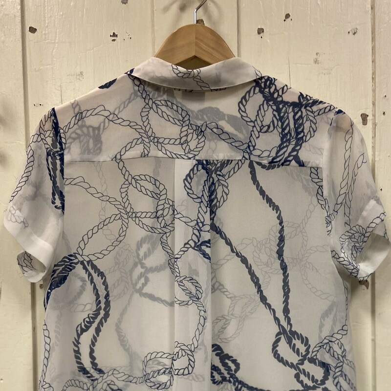 Wht/nvy Rope Sheer Top
Wht/nvy
Size: M R $79