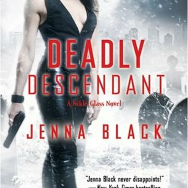 Paperback - Great
Deadly Descendant
(Nikki Glass #2)
by Jenna Black (Goodreads Author)

The second novel in a unique and action-packed urban fantasy series from the acclaimed author of the Morgan Kingsley series!

An ancient evil is unleashed in the modern world— unless one fearless P.I. can hunt it down. . . . Nikki Glass, Immortal Huntress, returns in this new novel in the acclaimed series by Jenna Black.

As a living descendant of Artemis the Huntress, private investigator Nikki Glass knows how to track someone down. But when an Oracle shows up, warning the Descendants about wild dog attacks in Washington, D.C., Nikki is afraid it might be a trap. The Olympians believe the “dogs” are really jackals, controlled by a blood-crazed descendant of the Egyptian death-god Anubis. Whatever. . . . If Nikki hopes to muzzle Dogboy, she’s got to catch him in the act. But when she stakes out a local cemetery, she ends up face-to-snout with a snarling pack of shadow-jackals whose bite is worse than their bark. These hellhounds are deadly—even for an immortal like Nikki. “Dog” spelled backward may be “god,” but that won’t stop Nikki from teaching these old gods some new tricks. Like playing dead.